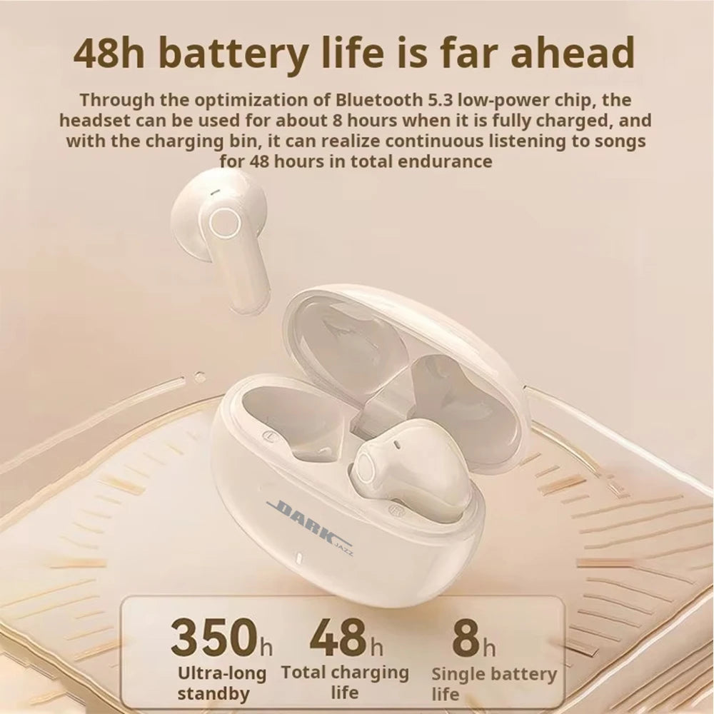 BOSECXT M21S TWS Bluetooth Headphones Wireless High Sound Quality HiFi Ultra Long Battery Life Half In-ear Earbuds Mini Portable