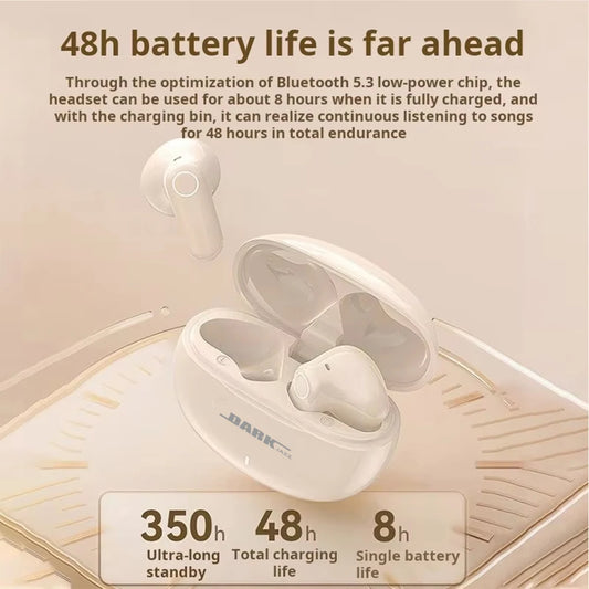 BOSECXT M21S TWS Bluetooth Headphones Wireless High Sound Quality HiFi Ultra Long Battery Life Half In-ear Earbuds Mini Portable