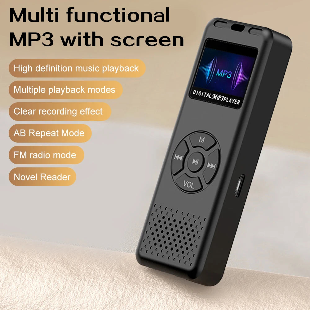 Mini Digital Audio/Sound/Voice Recorder Convenient MP3 Player Digital Voice Recorder FM Mini Radio HiFi Sound Quality