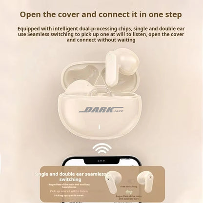 BOSECXT M21S TWS Bluetooth Headphones Wireless High Sound Quality HiFi Ultra Long Battery Life Half In-ear Earbuds Mini Portable