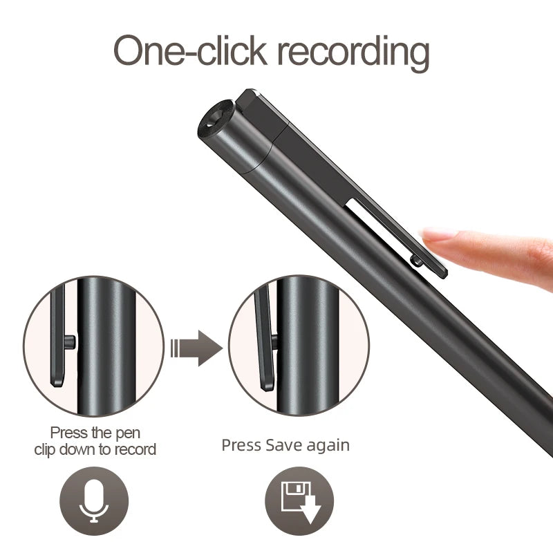 Professional Voice Recorder Portable Voice Recorder Voice Activated Audio Recorder Noise Canceling Recorder MP3 Player